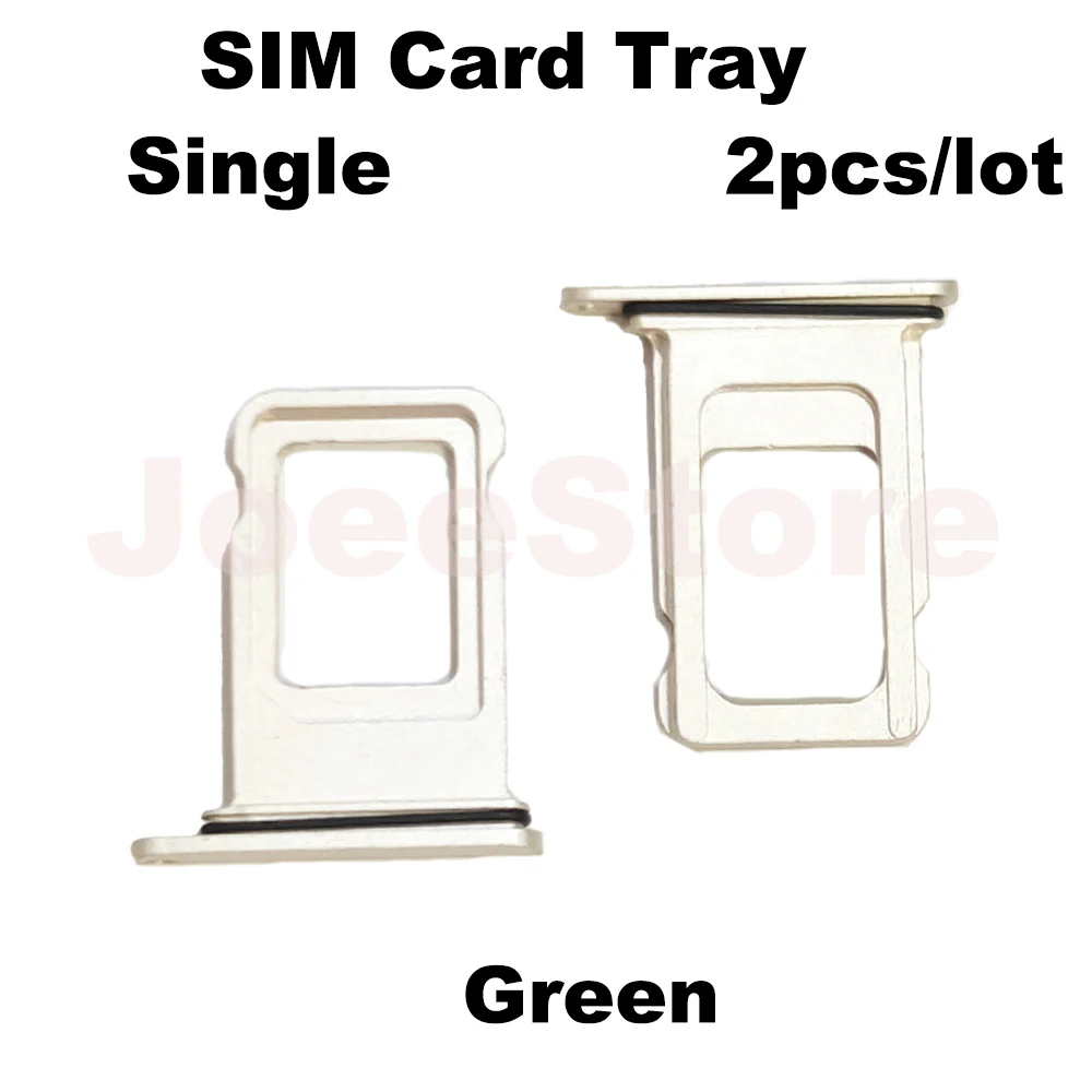 2x Green Single