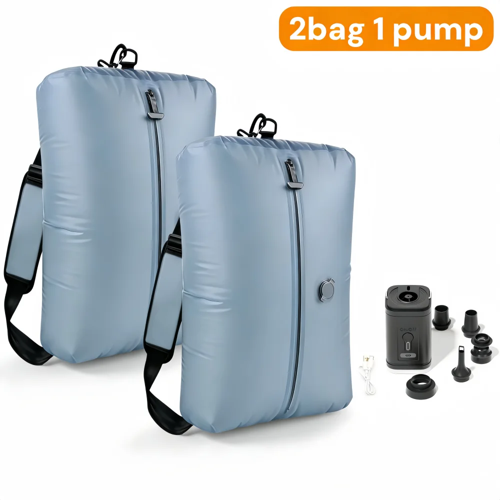 blue-2 bag 1pump