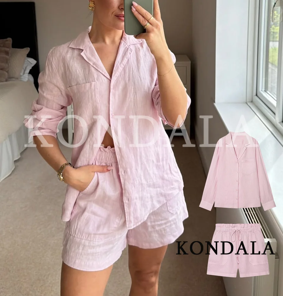 Pink Shorts Set