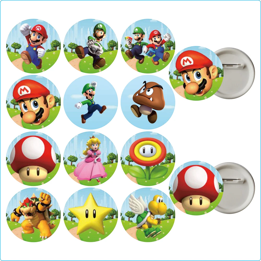 12pcs Tinplate Badge