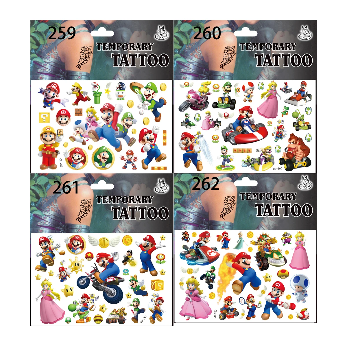 4pcs Tattoo Stickers