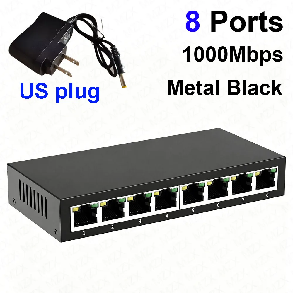 8 Metal Black US