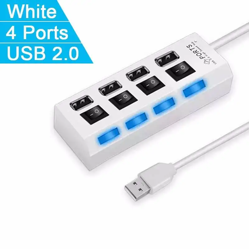4 Ports White