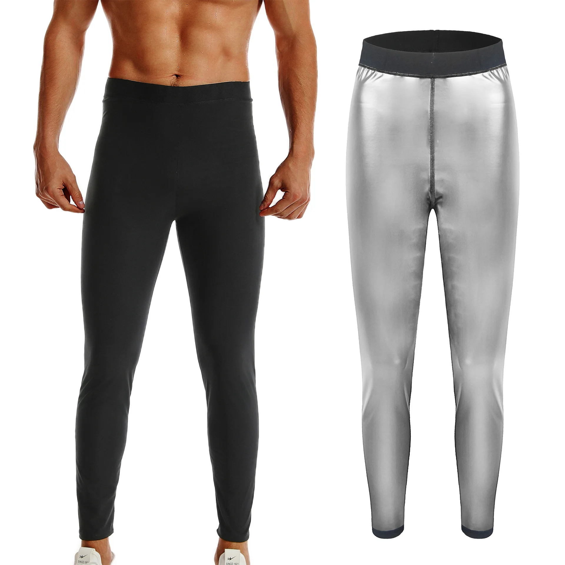 Gümüş boyalı erkek pantolonu