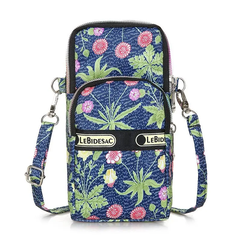 Wild flowers on blue background