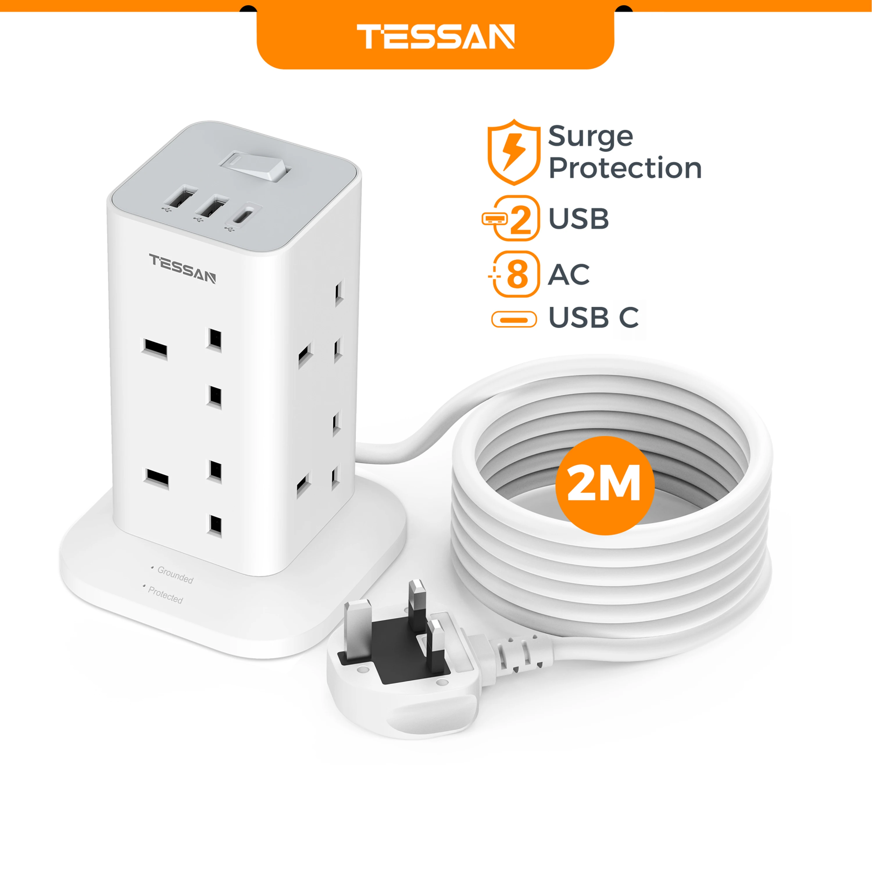 White 8AC 2U1C-2m