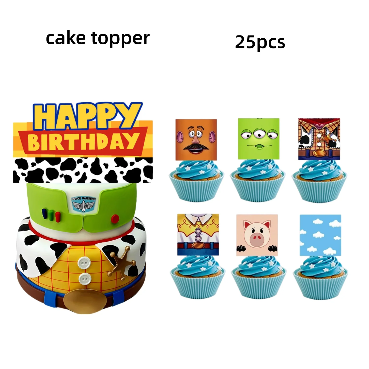 cake topper-25pcs