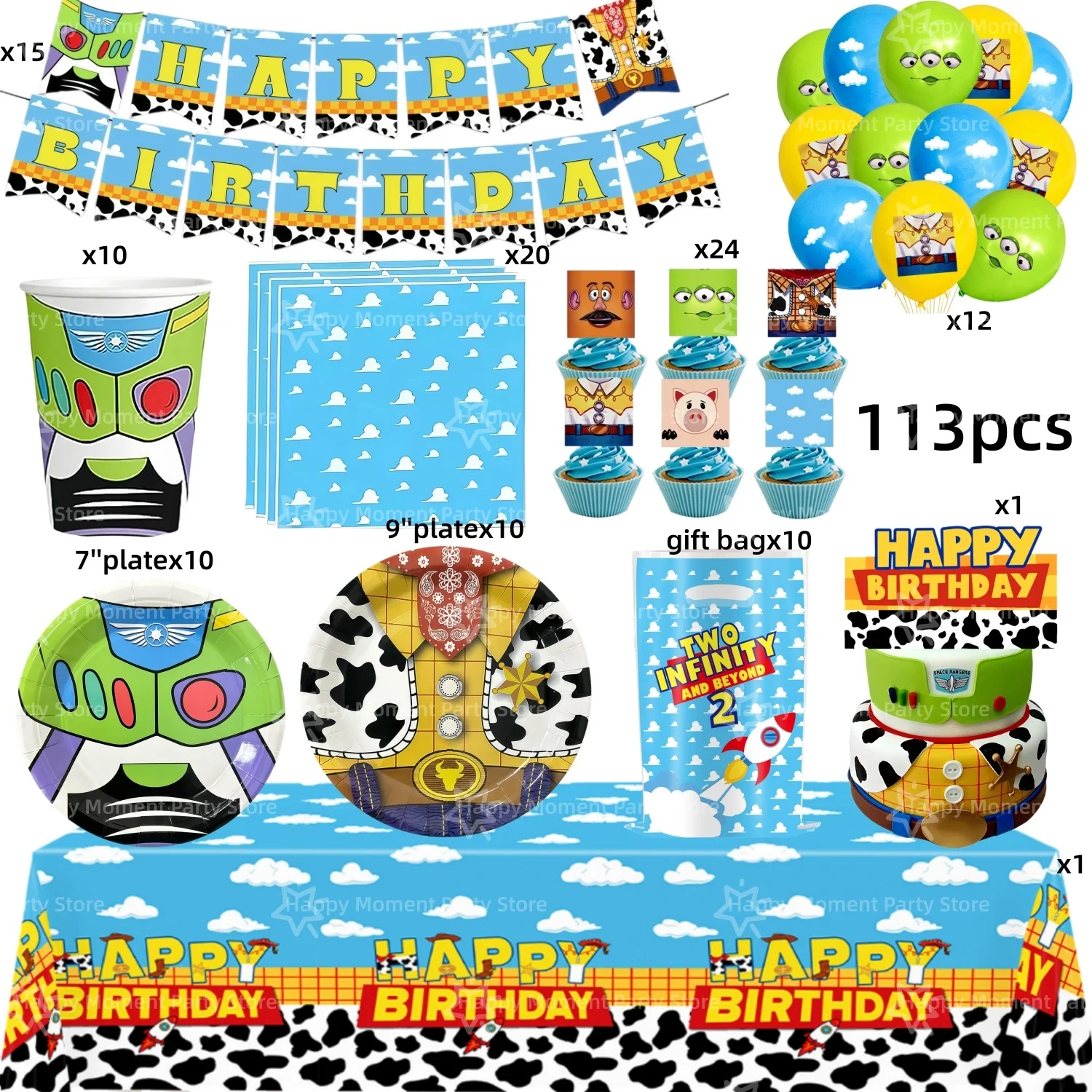 113pcs