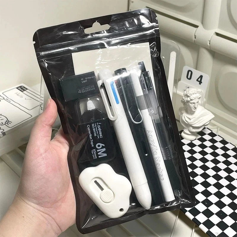 8Pcs black set