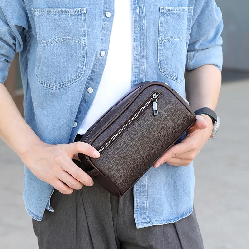 Brown pebbled large bag