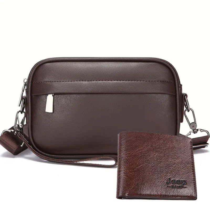 Brown tote bag + small wallet