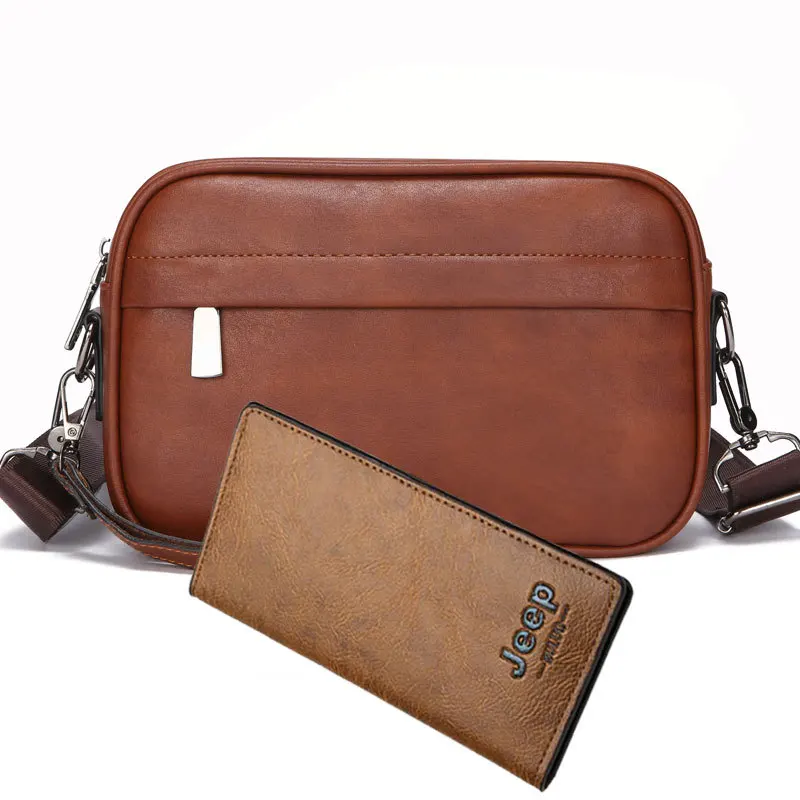 Khaki tote bag + long wallet