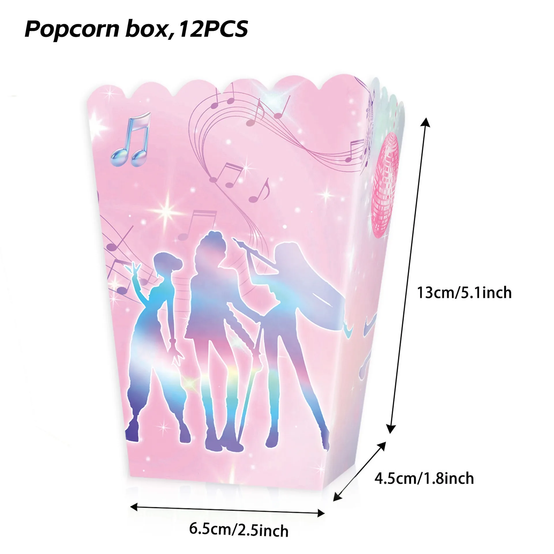 12pcs popcorn box