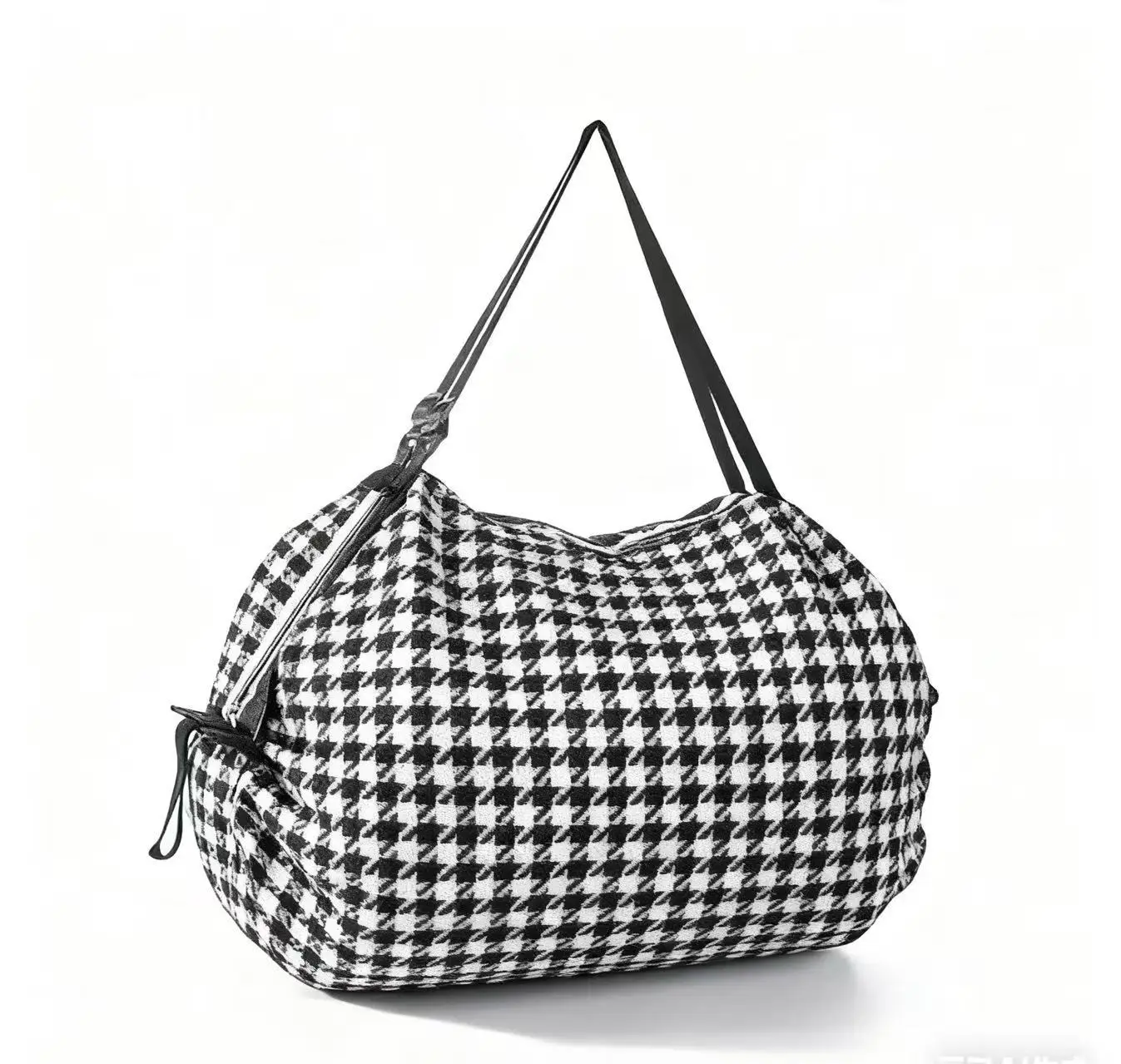 New classic houndstooth folding accordion bag 50*35cm
