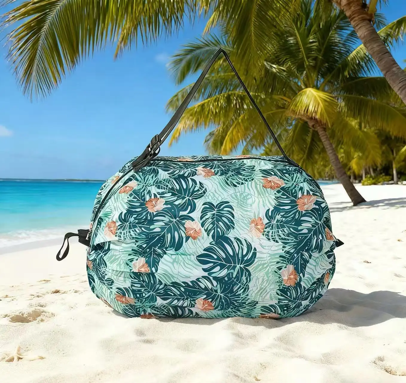 New monstera folding accordion bag 50*35cm
