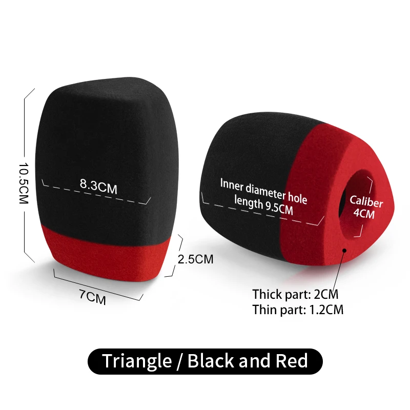 black with red