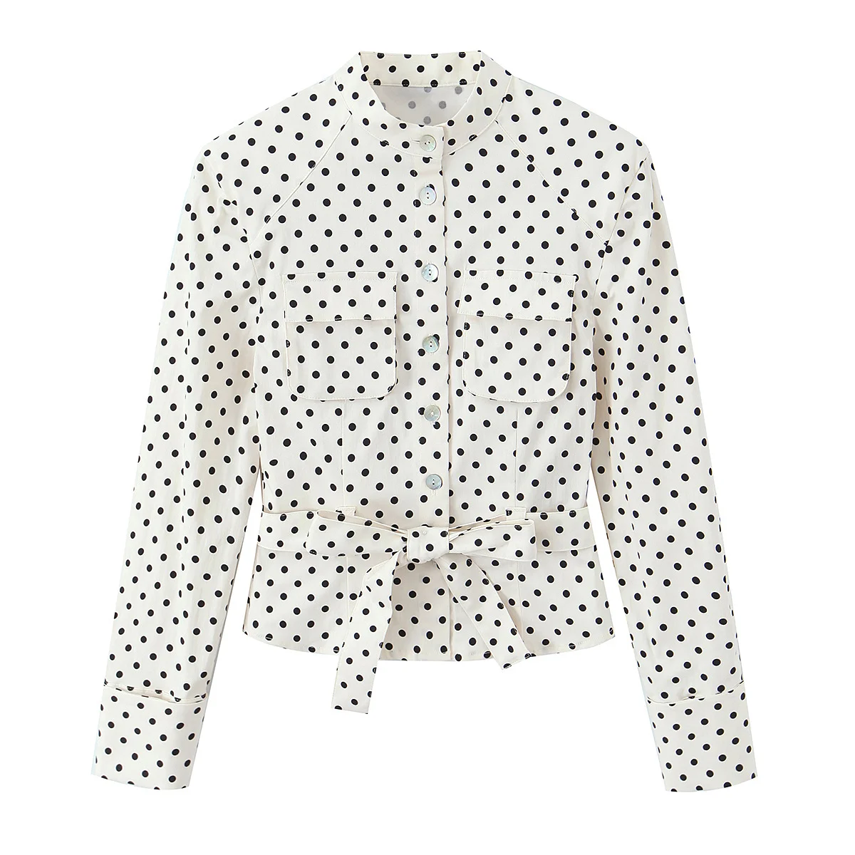 Beige dot top