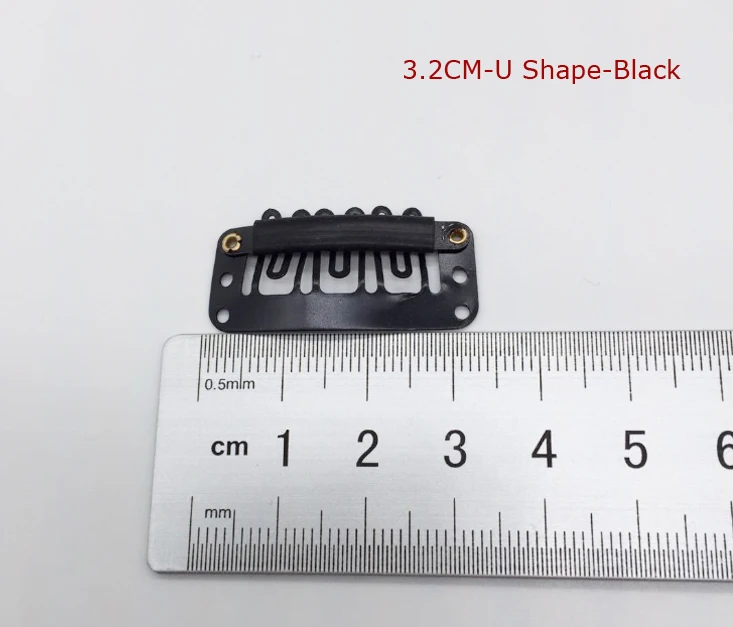 3.2cm U shape black