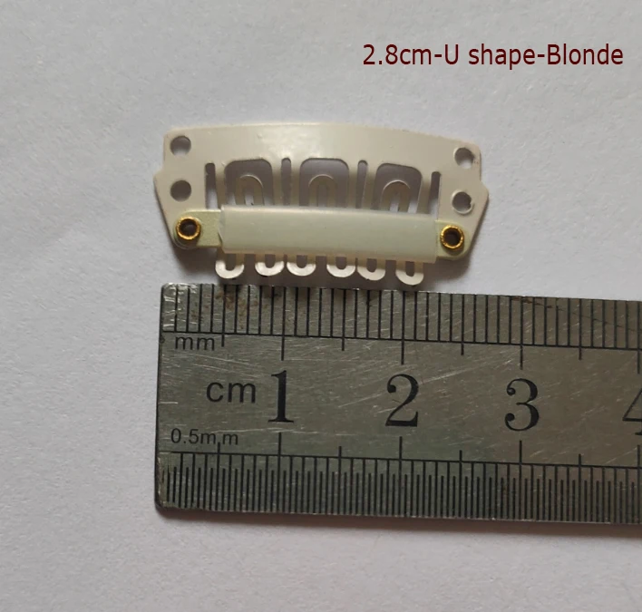 2.8cm U shape blonde