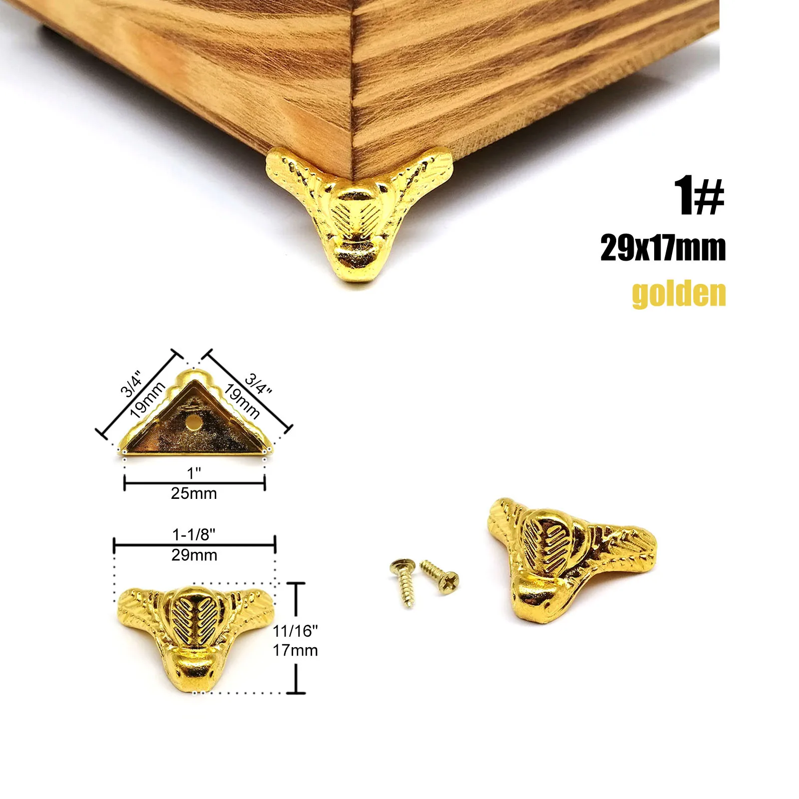 No.1 29x17mm golden