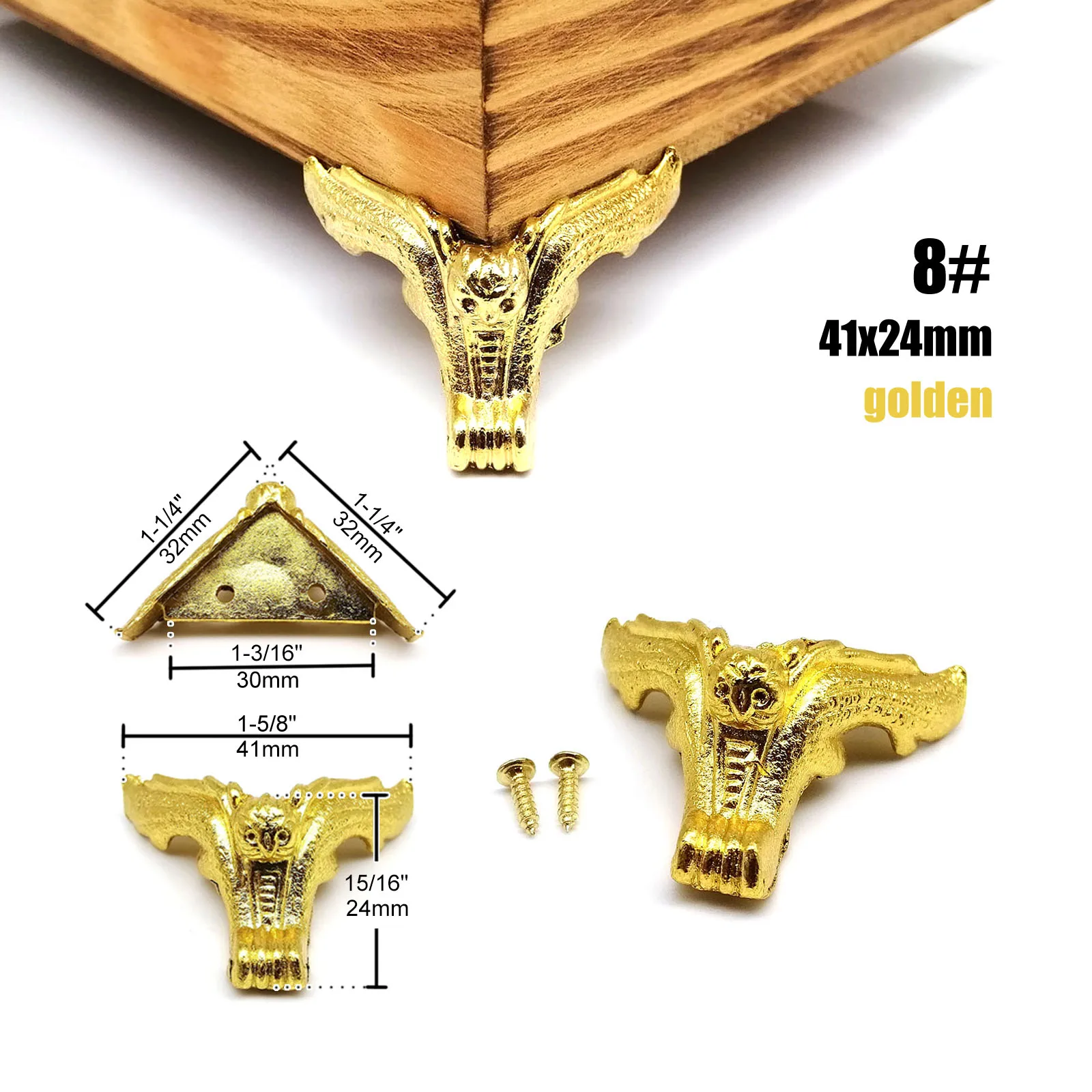 No.8 41x24mm golden