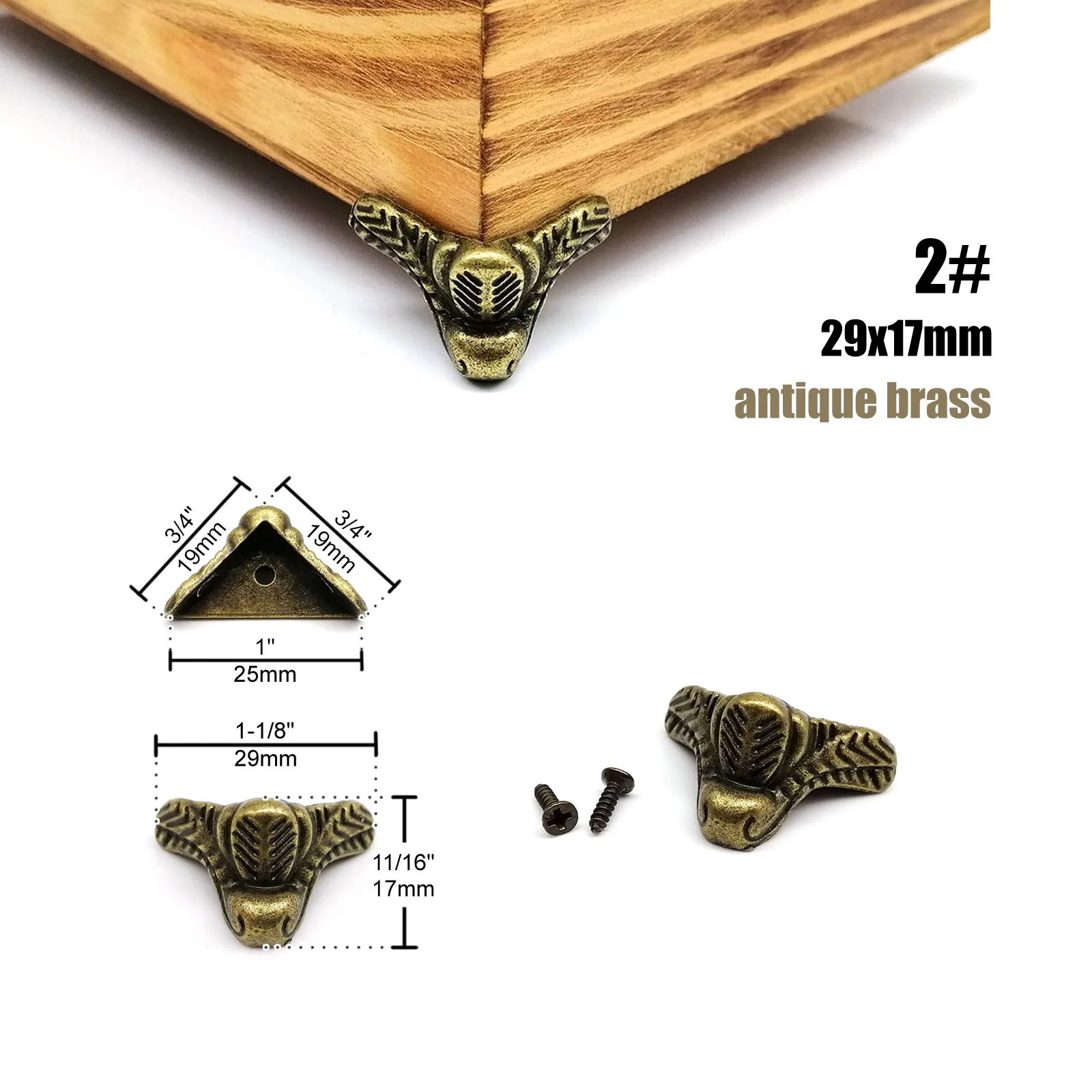 No.2 29x17mm bronze