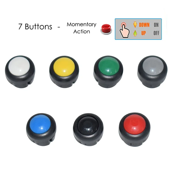 7 Momentary Buttons
