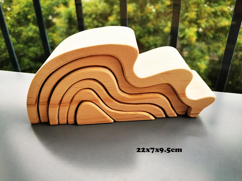 sea wave wood