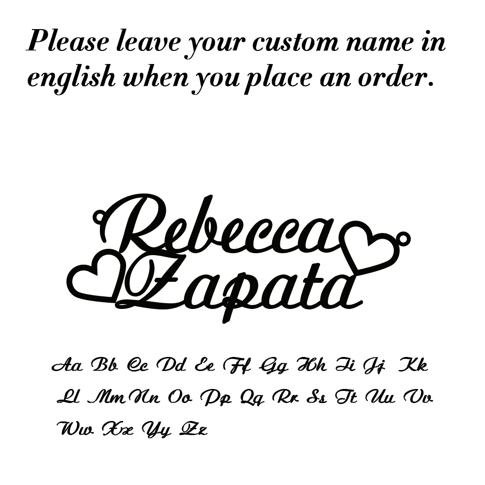 Two name font